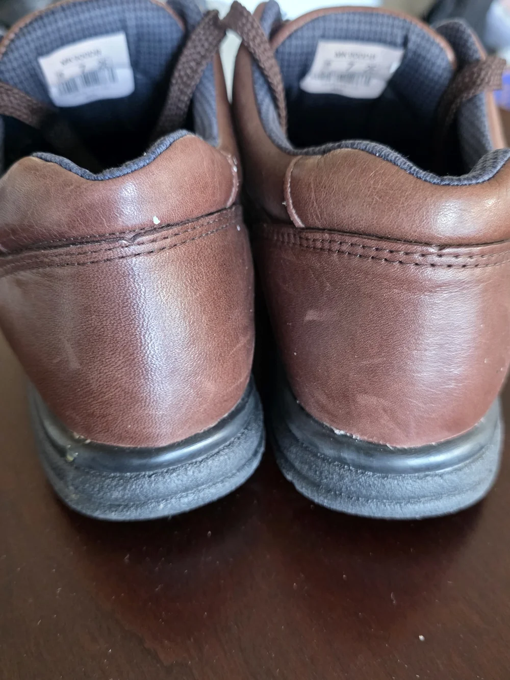 New Balance Brown Leather Lace-Up Oxford Shoes Size 7 2E